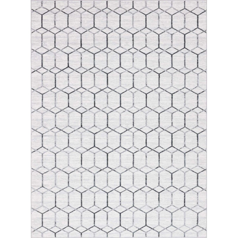 Clidy Abstract Indoor Rug, Rectangle 9' x 12'