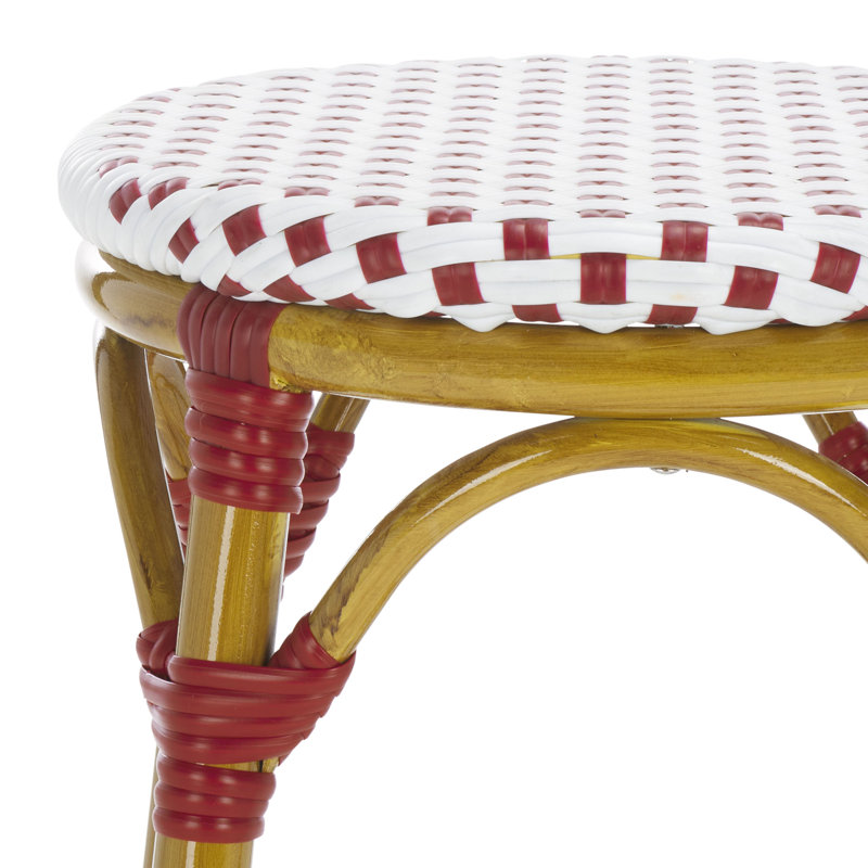 Tabouret de bar 30 po Goldmann, Rouge / Blanc