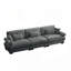Comfortable Oversize Velvet Sofa with Multiple Pillows and Flexible Design-1636994972