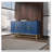 Wood Sideboard with Metal Handles, Legs, and Adjustable Shelves-683746447
