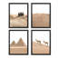 Pyramide égyptienne encadrée, ensemble de 4 estampes d'Afrique du Sud-Ouest, décorations murales encadrées sur papier, impression de 4 pièces-93014600-93014602