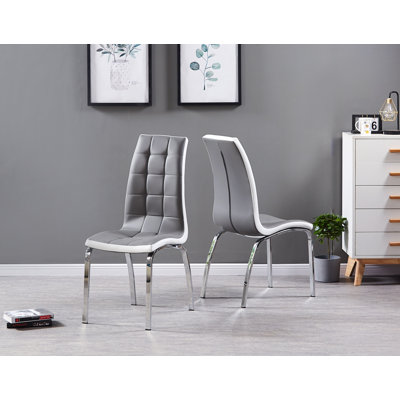 Shresbury 47cm H Upholstered Metal Side Chair