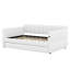 Elegant Upholstered Platform Bed with USB Connectivity and Trundle-1393922846