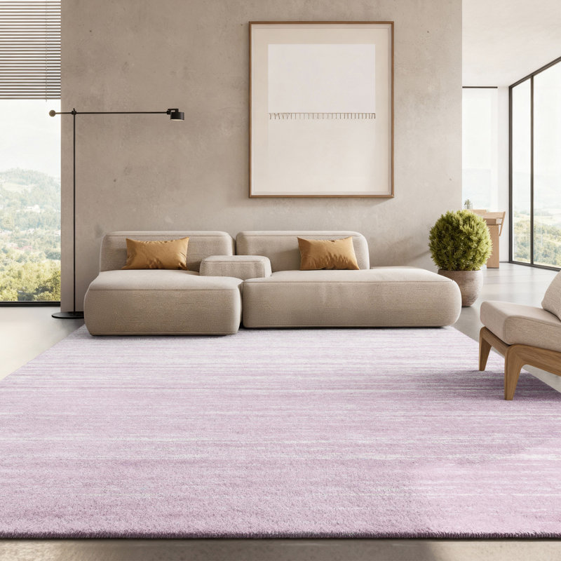 Tapis crème ombre et mauve Bethlyn, Rectangle 8 pi x 10 pi