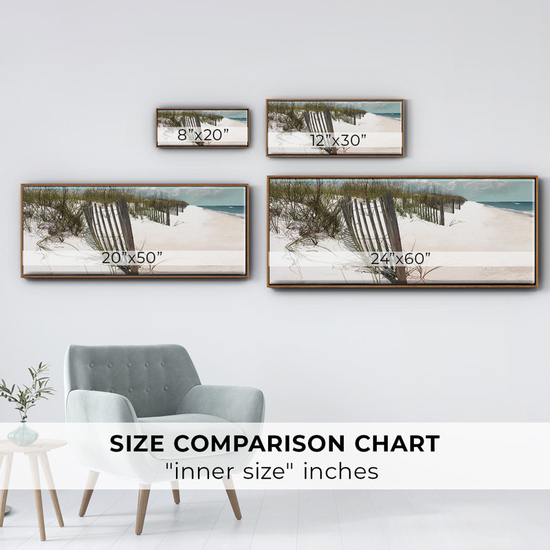 Cape Beach- Framed Canvas, 20" H x 50" W
