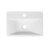 18'' x 12'' White Rectangular Ceramic Wall Mount Bathroom Sink with Faucet Hole