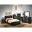 Elegant Contemporary Black Queen Bed