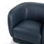 Fauteuil club pivotant en cuir véritable Rinner-125490439