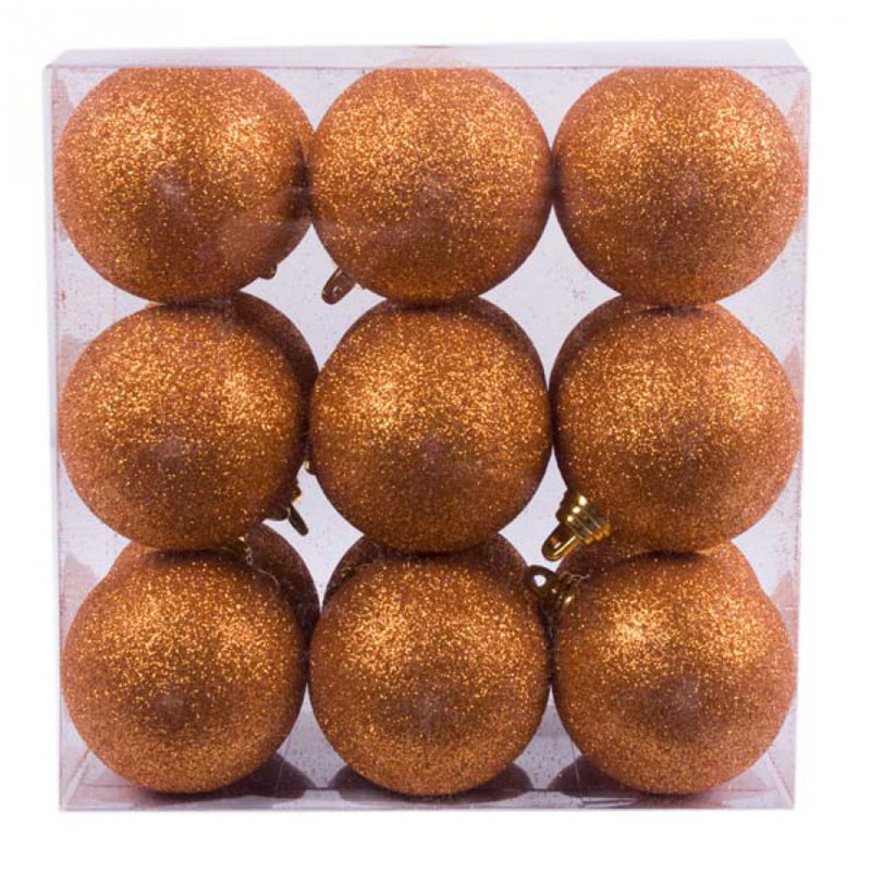 6cm Ball Ornament, Orange