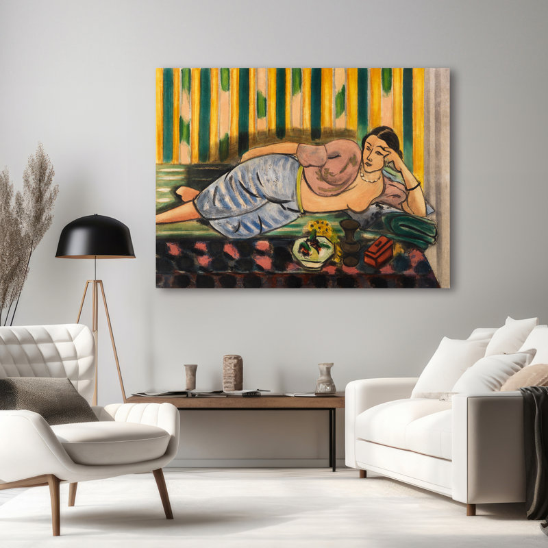 3HM7471 Odalisque With Red Box by Henri Matisse - Wrapped Canvas Print, 70 cm H x 50 cm W
