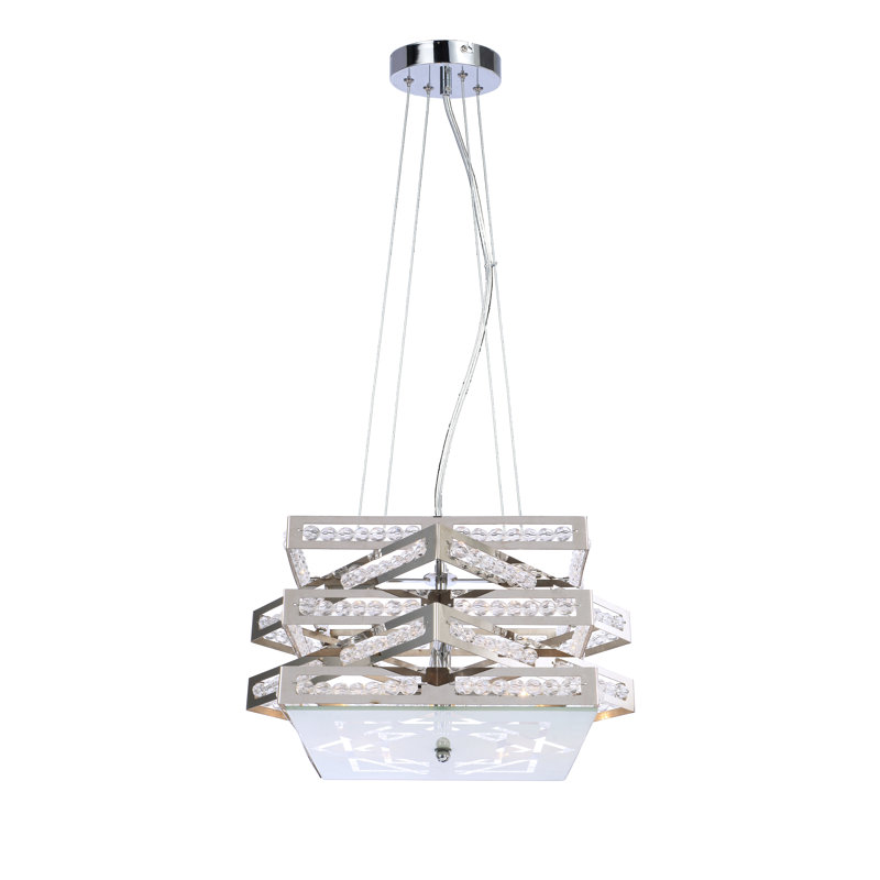 Hamza 4 - Light Chrome Unique/Statement Pendant