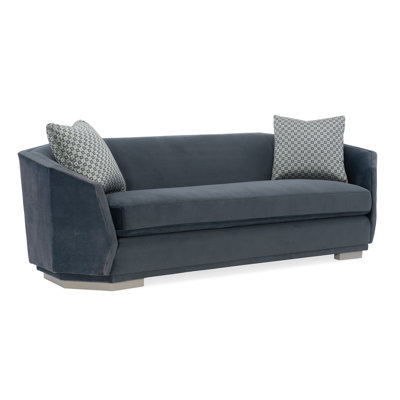 Modern Expressions Velvet Sofa