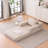 Multi-Function Folding Sofa with High-Density Foam, Linen Upholstery, and Storage Pockets-1100786200