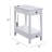 White Finish Accent Table W/Usb