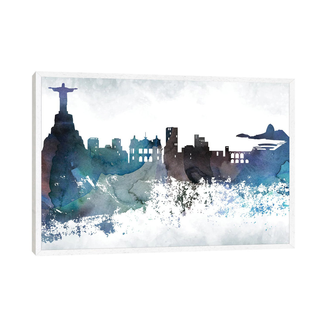 Rio Bluish Skylines by WallDecorAddict - Gallery-Wrapped Canvas Giclée on Canvas