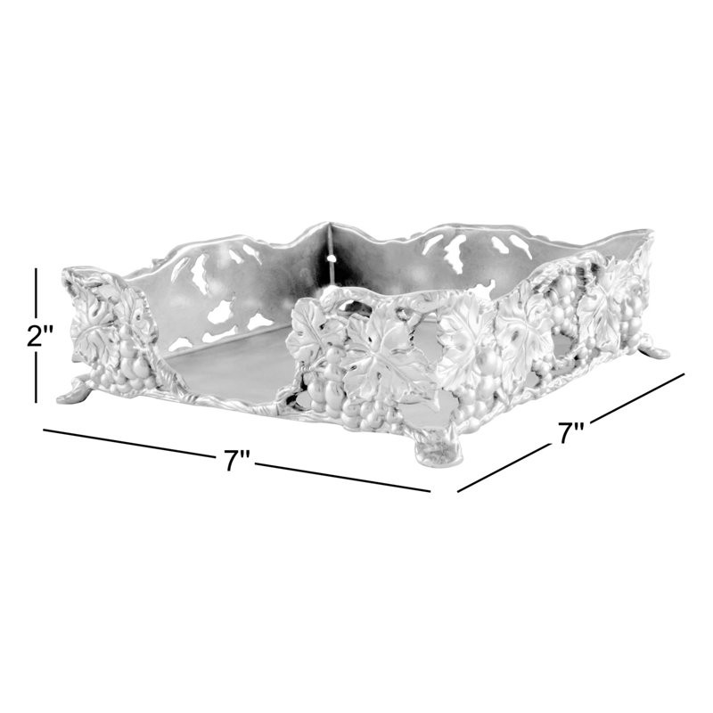 Grape Metal Flat Napkin Holder