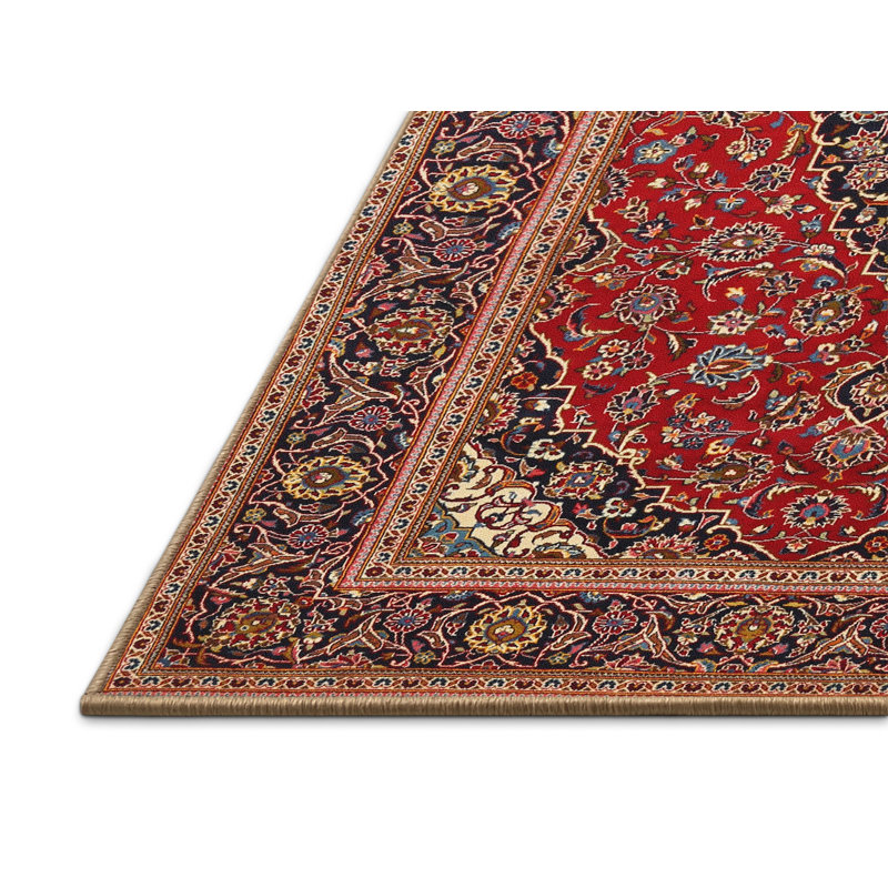 Tapis oriental beige / rouge / orange Anil, Rectangle 8 pi x 12 pi