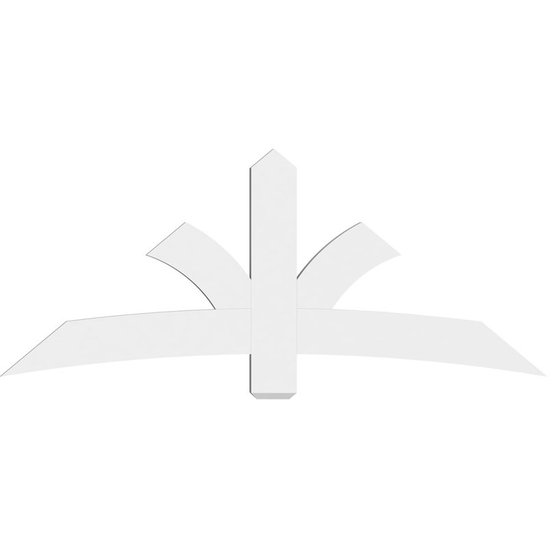 Support pour pignon Davenport, H 30 po x l 72 po (pas: 10/12), P 2 po x F 6 po, PVC