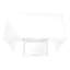 Computer Desk, Home Office, Laptop, Storage Drawers, 48"L, Work, Glossy White Laminate, Contemporary, Modern