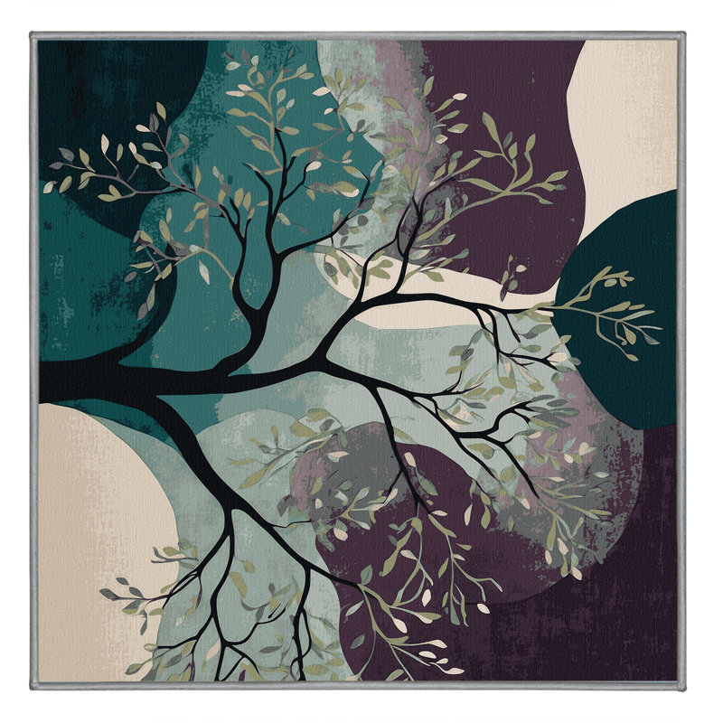 Tapis Emerald Enchantment, Carré 7 pi