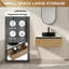 Meuble-lavabo mural 30 po avec lavabo en céramique