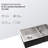 28"X19" 60/40 Double Bowl Undermount Stainless Steel Kitchen Sink 16 Gauge, 10" Deep Basins, Rear 3.5 Drain, Engineered X Grooves, 3Mm Soundproofing, Condensation Coating, Package With Drying Rack,