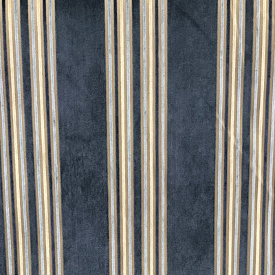 Kira Fabric | Striped Multi-Colored Velvet Fabric | Color Ocean