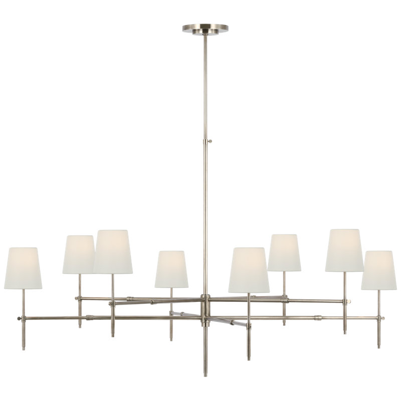 Bryant 8 - Light Chandelier, Antique Nickel, 42" H x 60" W x 60" D