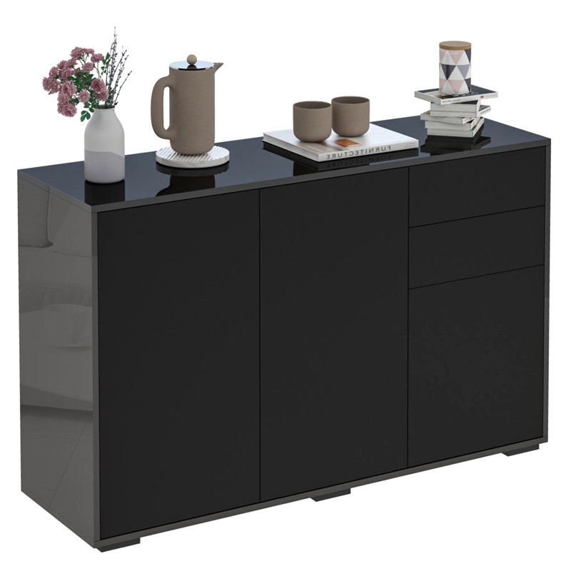 Tethys 117cm Sideboard, Black