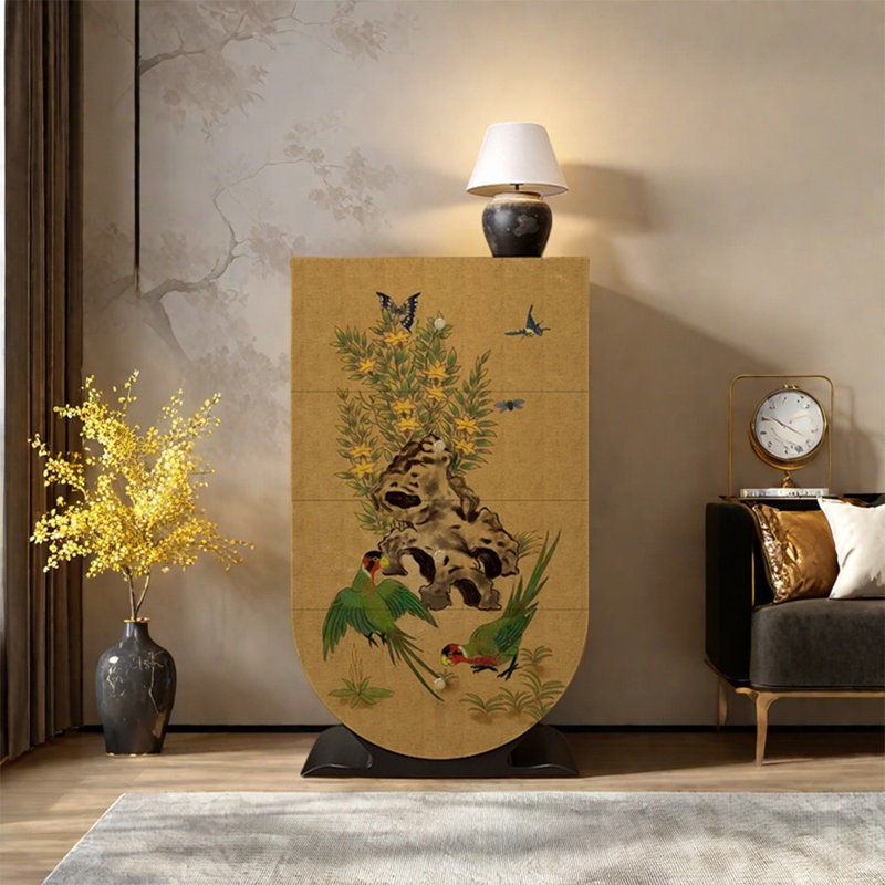 Elegant Wooden Decorative Cabinet with Storage