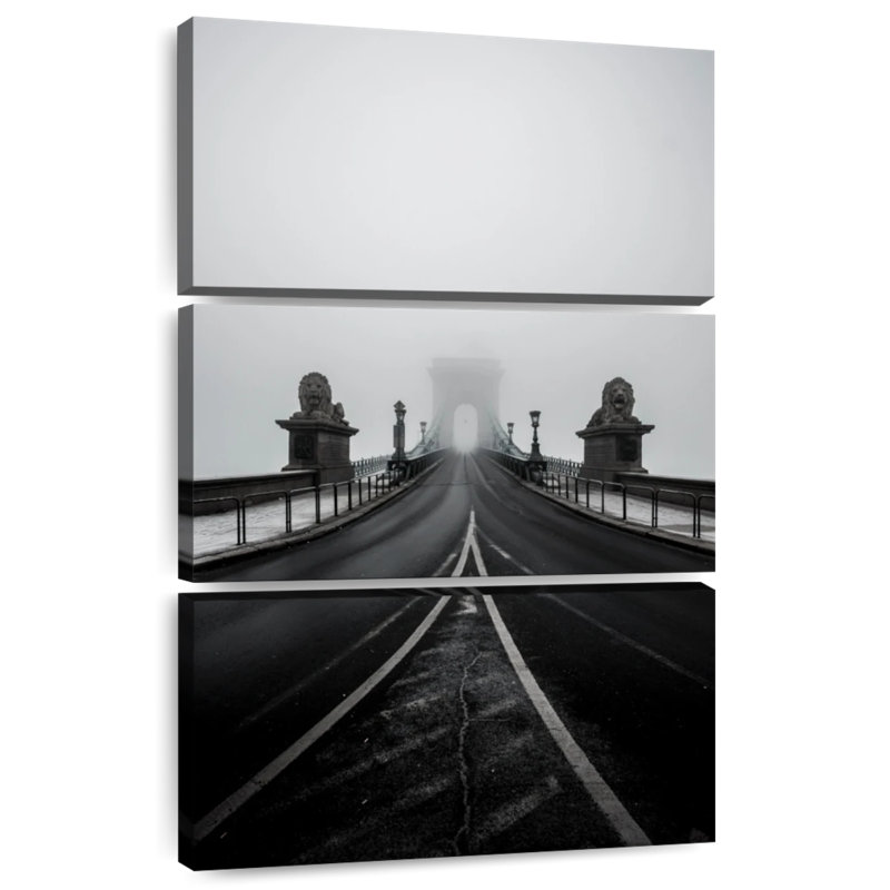 Mehar Danube Bridge In Budapest, 32" H x 20" W