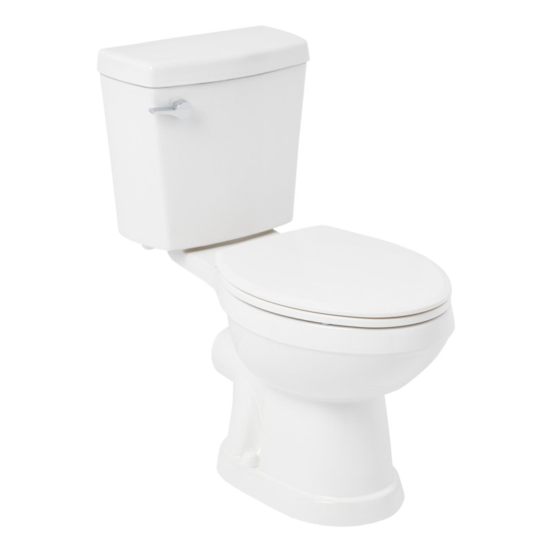 Waycross 1.28 GPF Two Piece Elongated Chair Height Rear Outlet Toilet - Seat Included