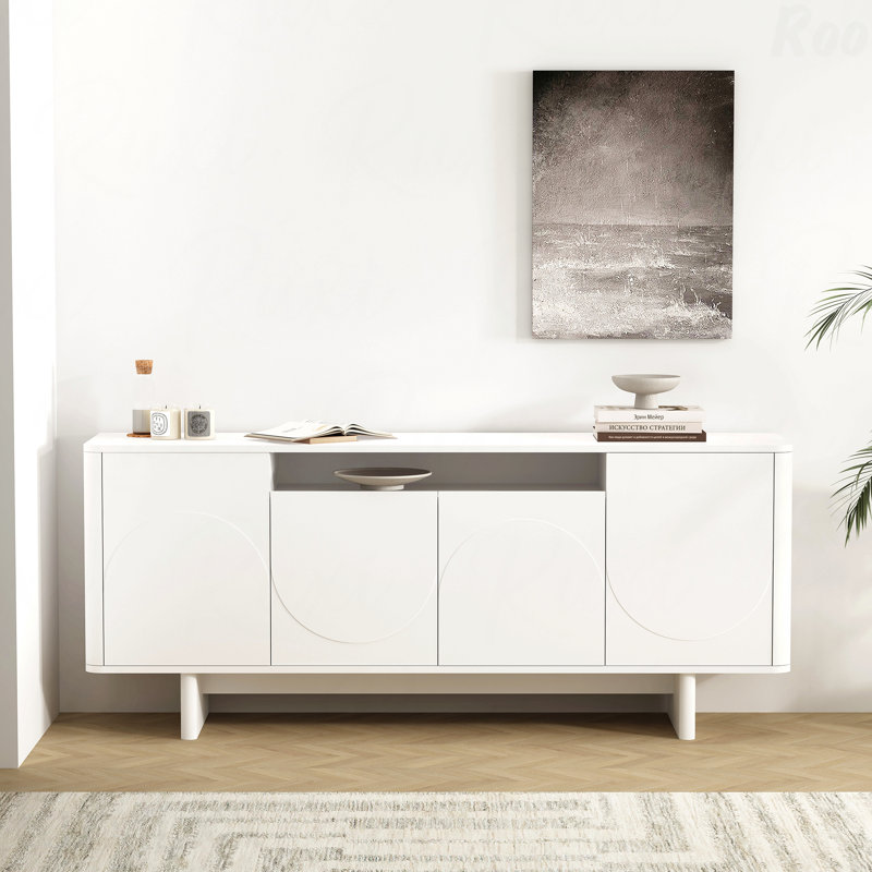 Ella 71" Sideboard In White, White