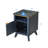 Fluted Nightstand With Charging Station, Navy Blue-270419075
