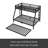 Twin Over Full Metal Bunk Bed With Twin Size Trundl