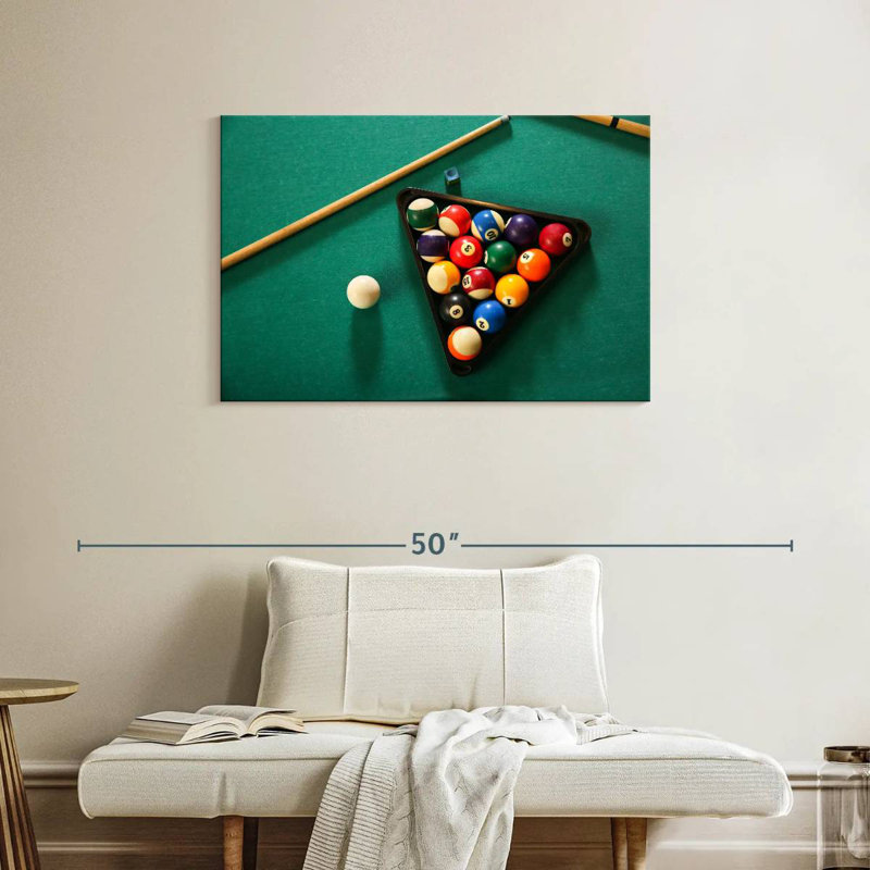 Outils de jeu de billard, H 24 po x l 36 po