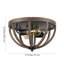 Plafonnier encastré 13 "2 lumières Tiphaine