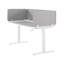 Desk Screen WALLY 120 x 40 cm Light Grey