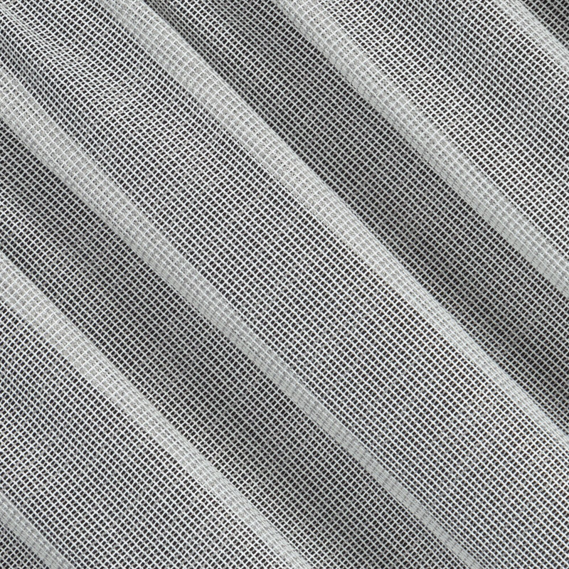 Kim Polyester Sheer Curtain Single Panel, Grey/Brown/Blue