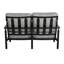 Holland Cushioned Loveseat w/Two Accent Pillows