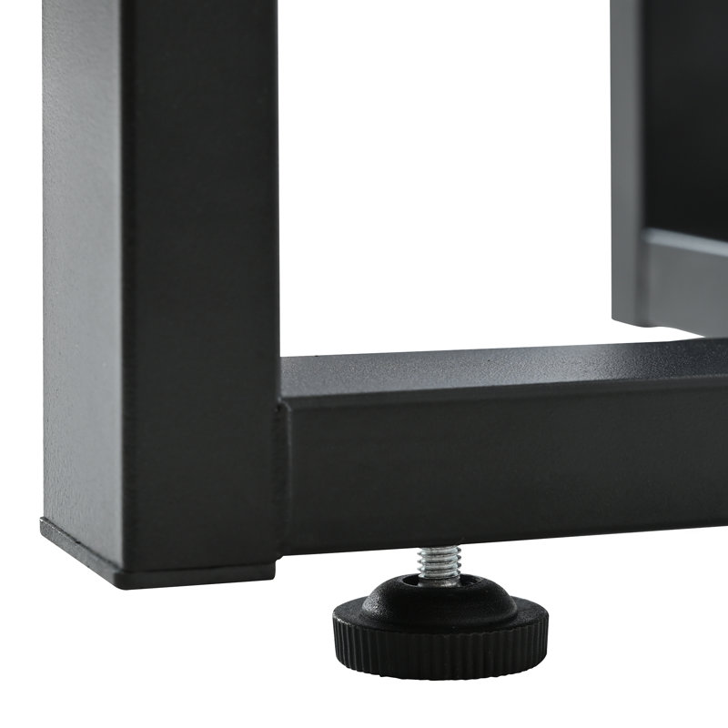 Console moderne avec tiroirs - 120 x 36 x 80 cm - MDF et acier - 1 pièce - Console - Blanc et noir - Design moderne