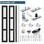 Portes pliantes en verre givré 3-Lite 78 po avec quincaillerie d'installation pour porte d'une hauteur de 80 po-101511140