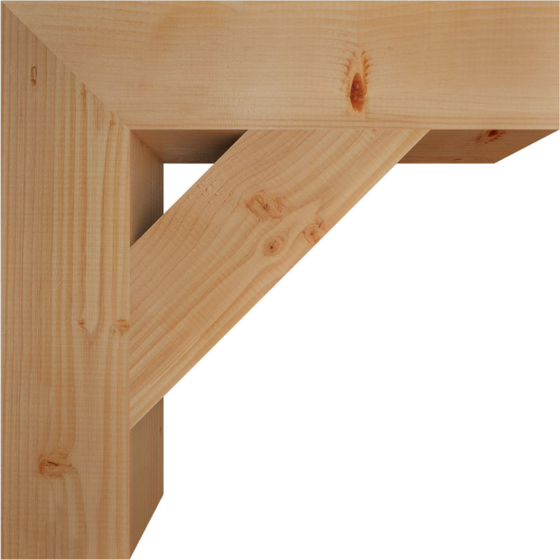 Support de bloc traditionnel, Douglas (lisse), H 26 po x l 5,5 po x P 26 po