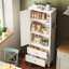 Armoire garde-manger blanche 72 po avec 2 tiroirs, armoire de rangement autoportante avec tablettes réglables, organisateur robuste pour les épices, vaisselle, petits électroménagers de cuisine, garde-manger, salle à manger