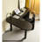 Black L-Shape Solid Wood Writing Desk-110439521