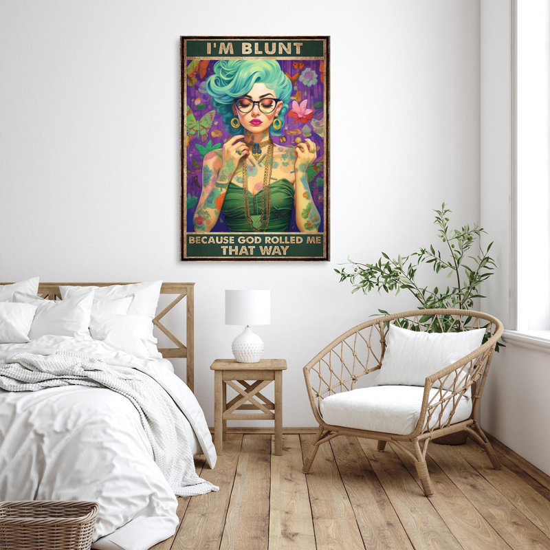 Impression sur toile, Im Im Blunt, H 36 po x l 24 po x P 1,25 po