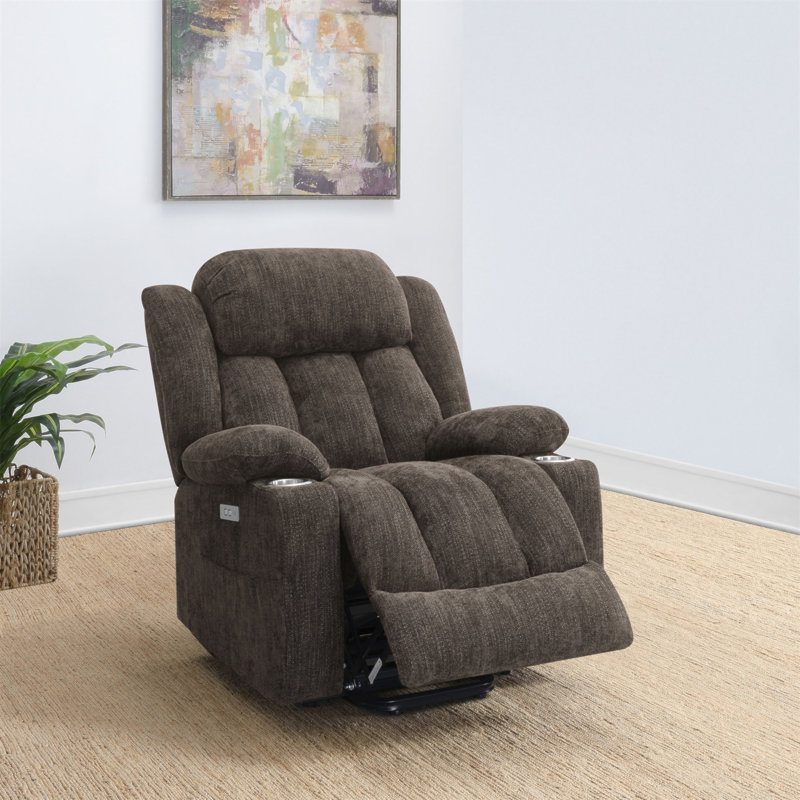 Fauteuil inclinable brun clair Beca, Brun
