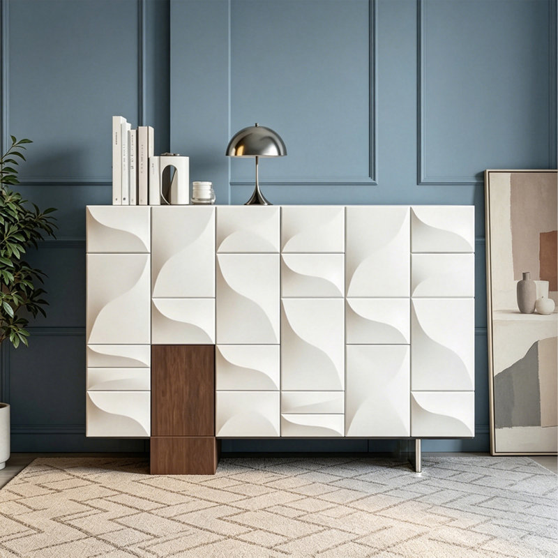 Nordic-style creative multi-functional sideboard, 35.43" H x 47.24" W x 15.75" D