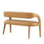 Pinnacle Vegan Leather Accent Bench In Black-91110977