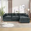 Canapé-lit en chenille moderne avec repose-pieds-1076184504-1076184510